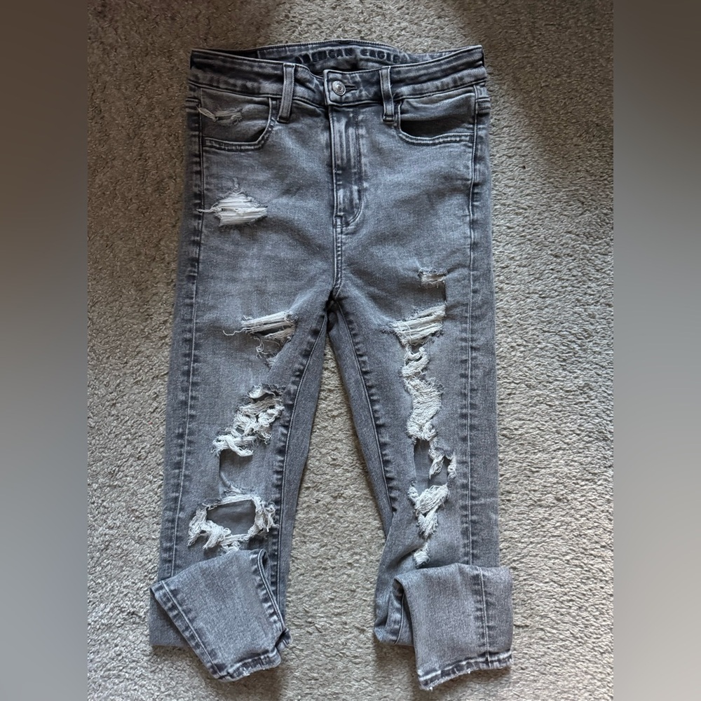 Super High Rise Ripped Jegging